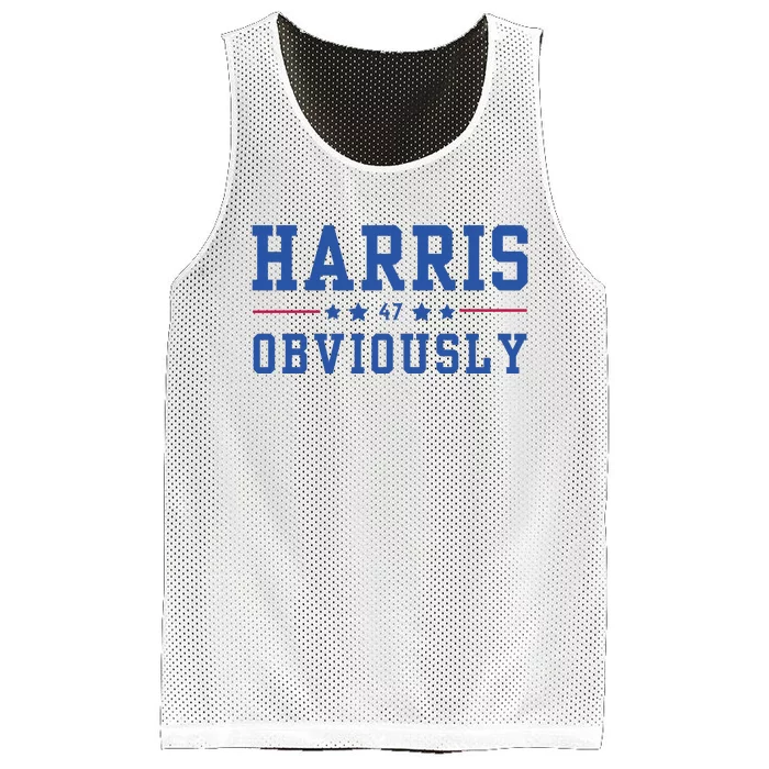 Kamala Harris 47 Obviously Mesh Reversible Basketball Jersey Tank