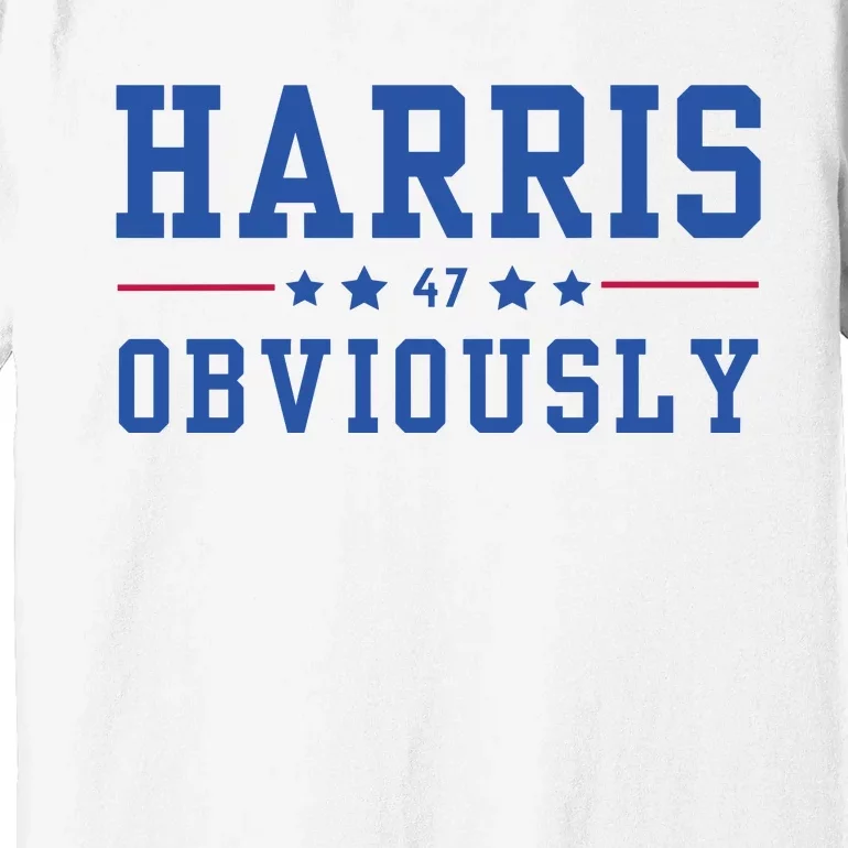 Kamala Harris 47 Obviously Premium T-Shirt