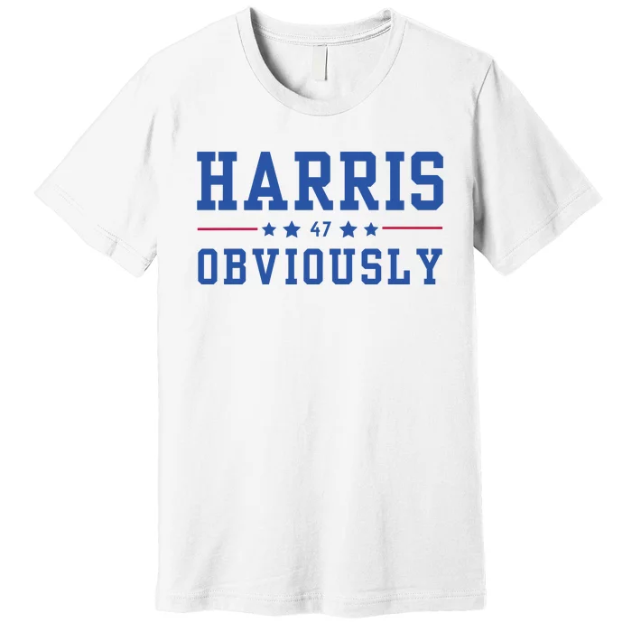 Kamala Harris 47 Obviously Premium T-Shirt