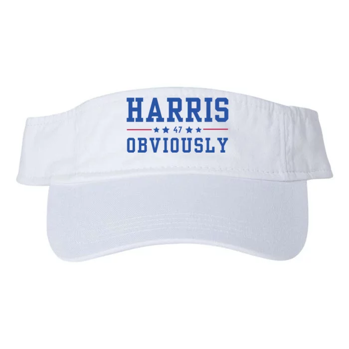 Kamala Harris 47 Obviously Valucap Bio-Washed Visor