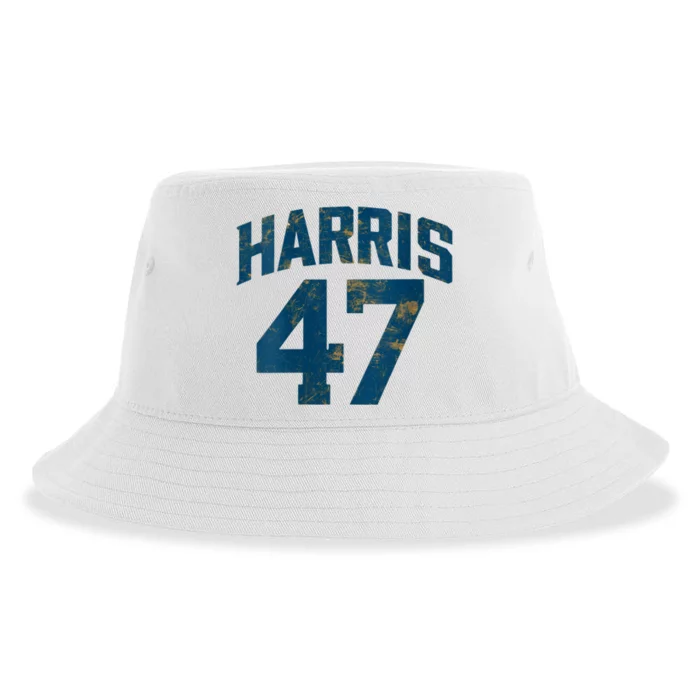 Kamala Harris 47 President Political Election Vote Election Sustainable Bucket Hat