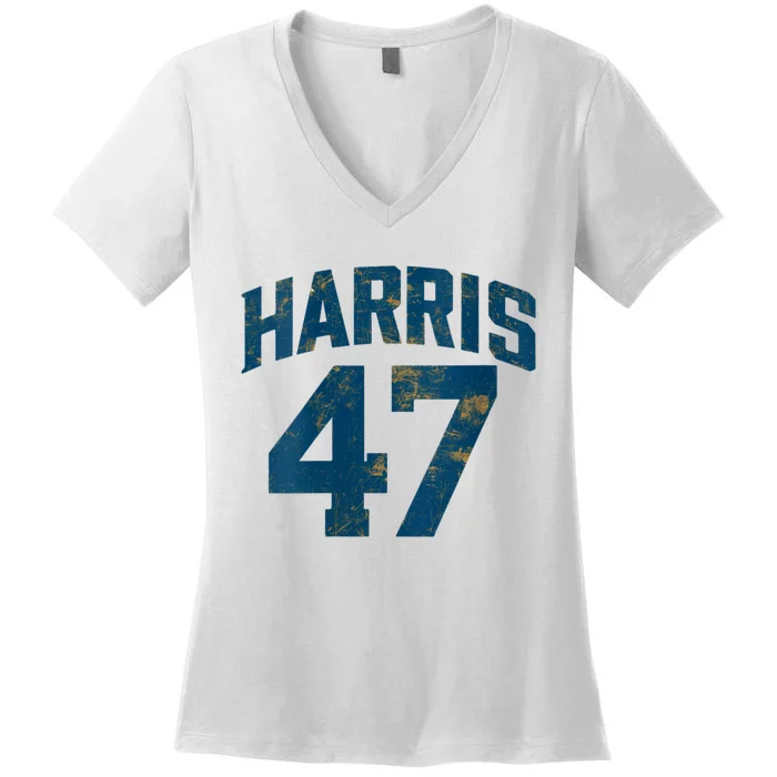 Kamala Harris 47 President Political Election Vote Election Women's V-Neck T-Shirt