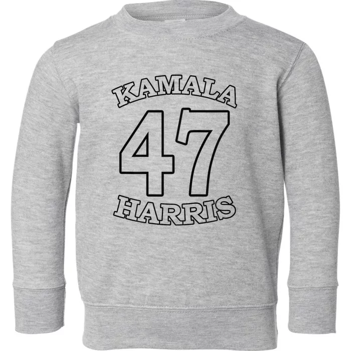 Kamala Harris 47 President Political Election Vote Election Toddler Sweatshirt