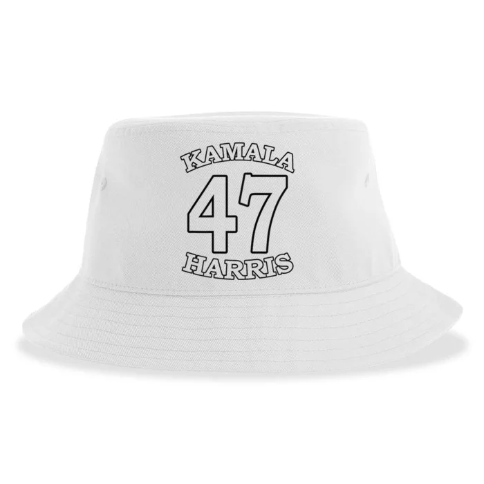 Kamala Harris 47 President Political Election Vote Election Sustainable Bucket Hat