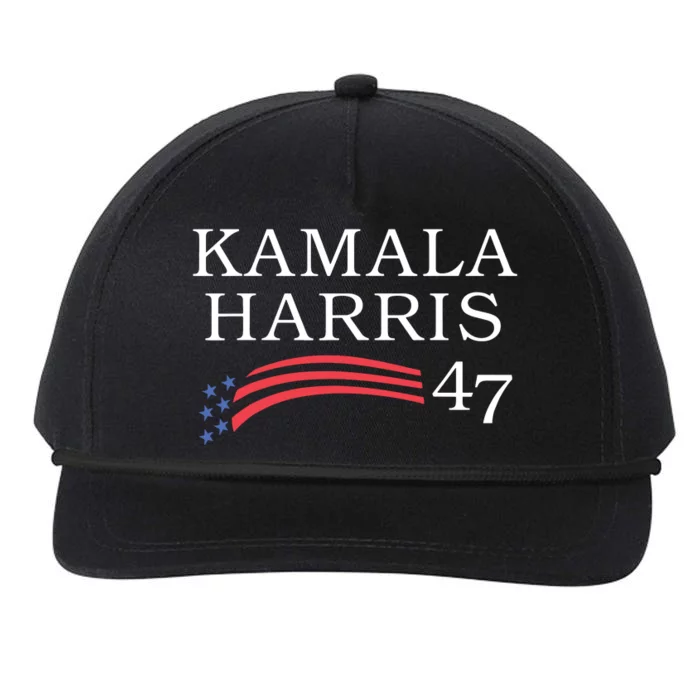 Kamala Harris 47 President Vice President Harris Snapback Five-Panel Rope Hat