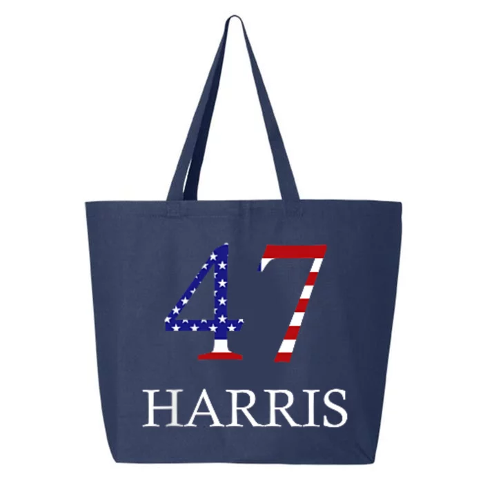 Kamala Harris 47 President Political Election Vote Election 25L Jumbo Tote