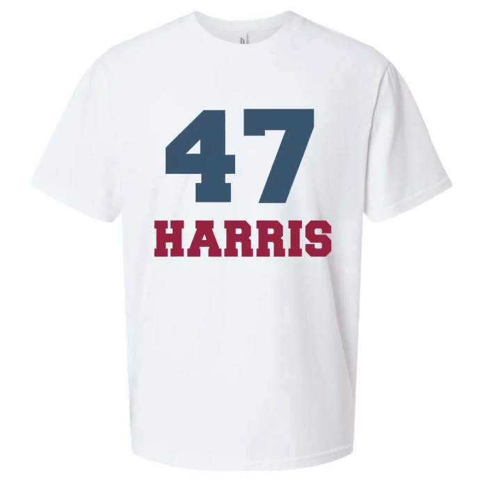 Kamala Harris 47 Sueded Cloud Jersey T-Shirt