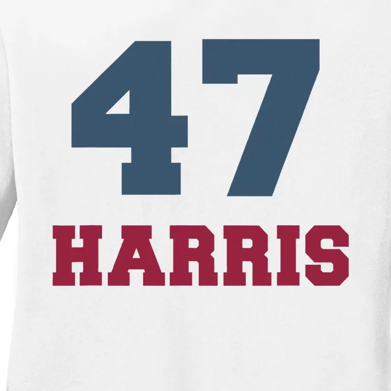 Kamala Harris 47 Ladies Long Sleeve Shirt