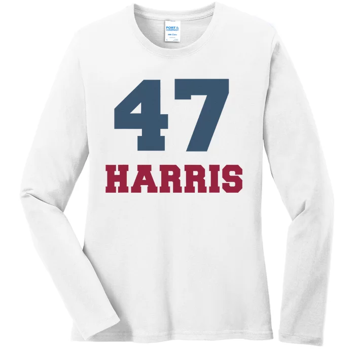 Kamala Harris 47 Ladies Long Sleeve Shirt