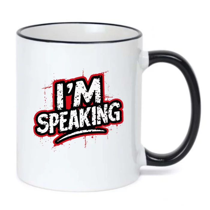 Kamala Harris 47 President Hope Support Speaking Quote Black Color Changing Mug