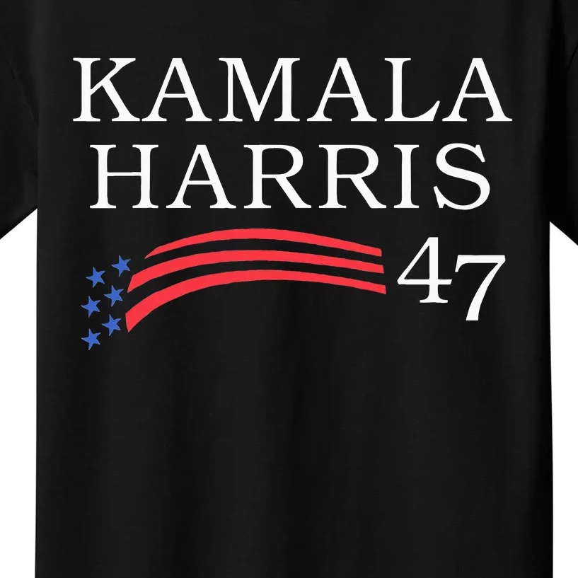 Kamala Harris 47 President Vice President Harris Kids T-Shirt