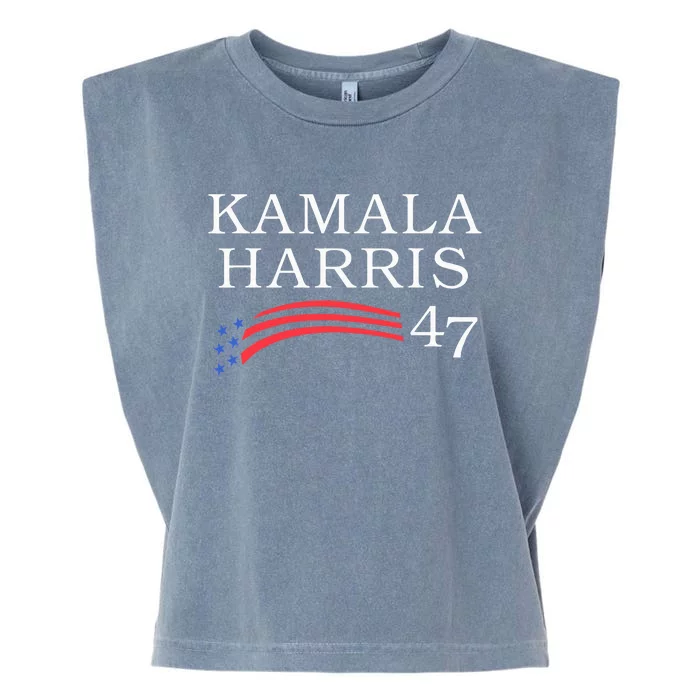 Kamala Harris 47 President Vice President Harris Garment-Dyed Women's Muscle Tee