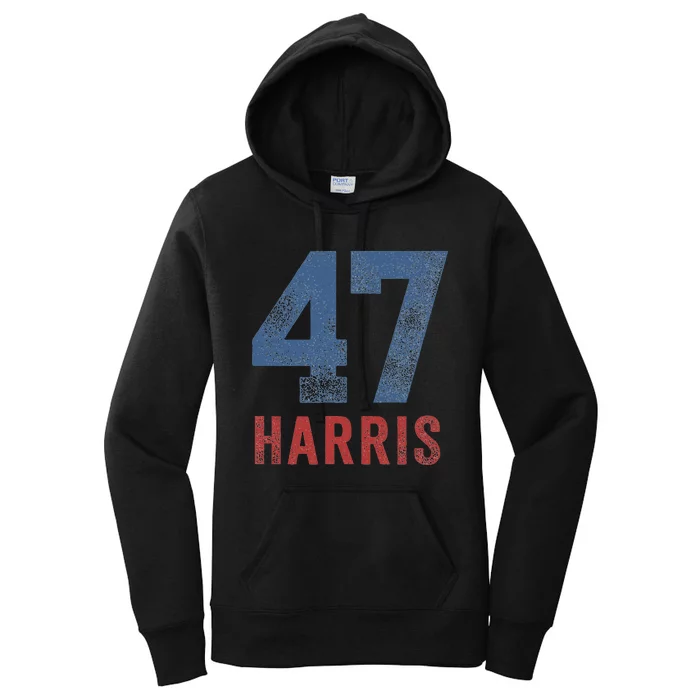 Kamala Harris 47 First Woman President Women's Pullover Hoodie