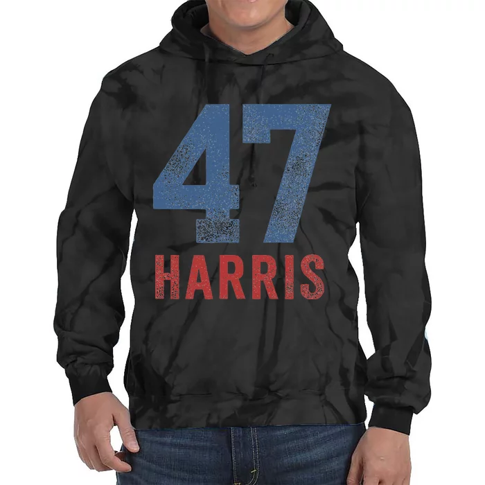 Kamala Harris 47 First Woman President Tie Dye Hoodie