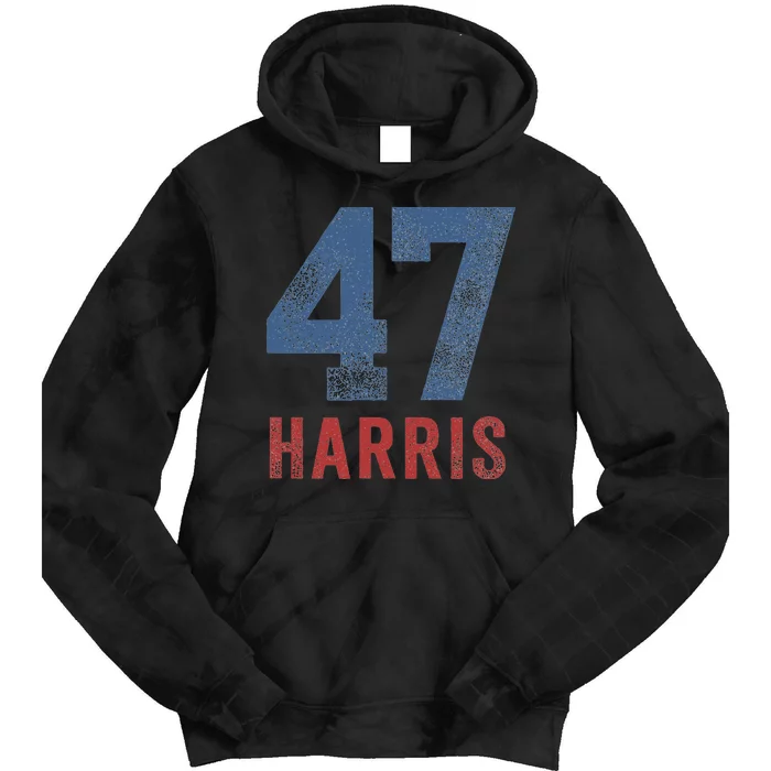 Kamala Harris 47 First Woman President Tie Dye Hoodie