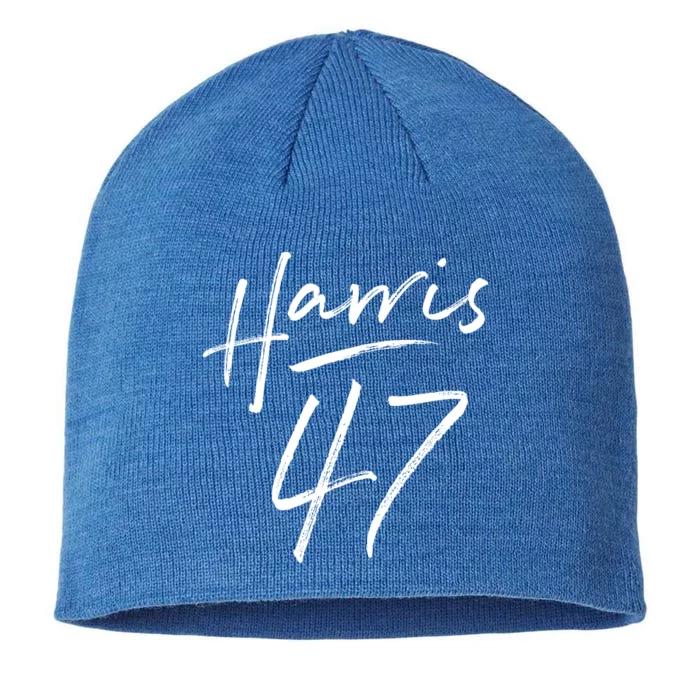 Kamala Harris 47 Feminine Script 8 1/2in Sustainable Knit Beanie