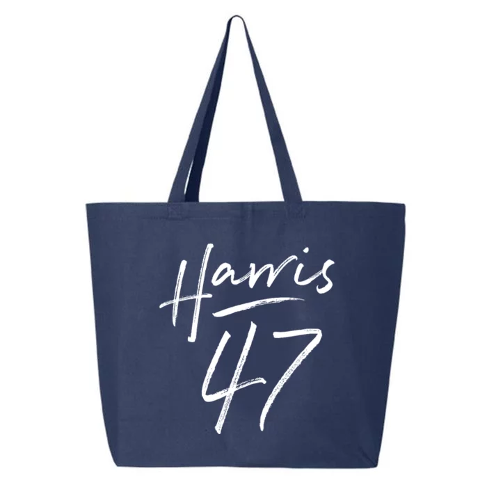 Kamala Harris 47 Feminine Script 25L Jumbo Tote