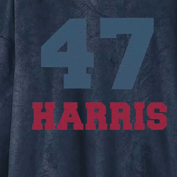 Kamala Harris 47 Hooded Wearable Blanket