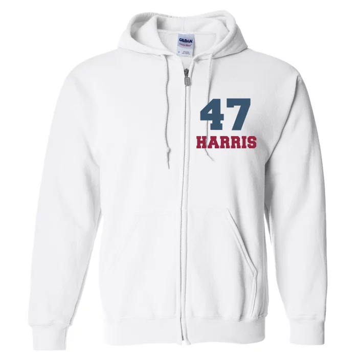 Kamala Harris 47 Full Zip Hoodie