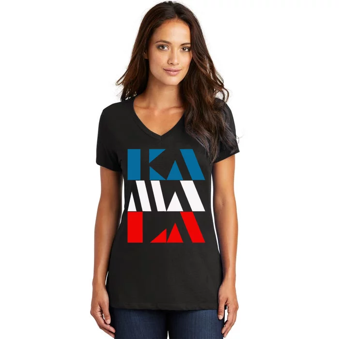 Kamala Harris 47th Madam Vice President Of The Usa Women's V-Neck T-Shirt