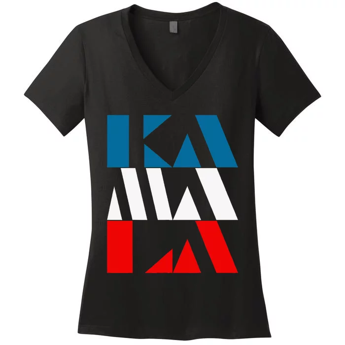 Kamala Harris 47th Madam Vice President Of The Usa Women's V-Neck T-Shirt