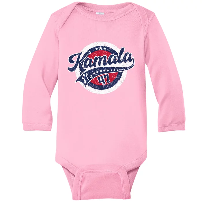 Kamala Harris 47 Th President Harris Walz 2024 Election Baby Long Sleeve Bodysuit