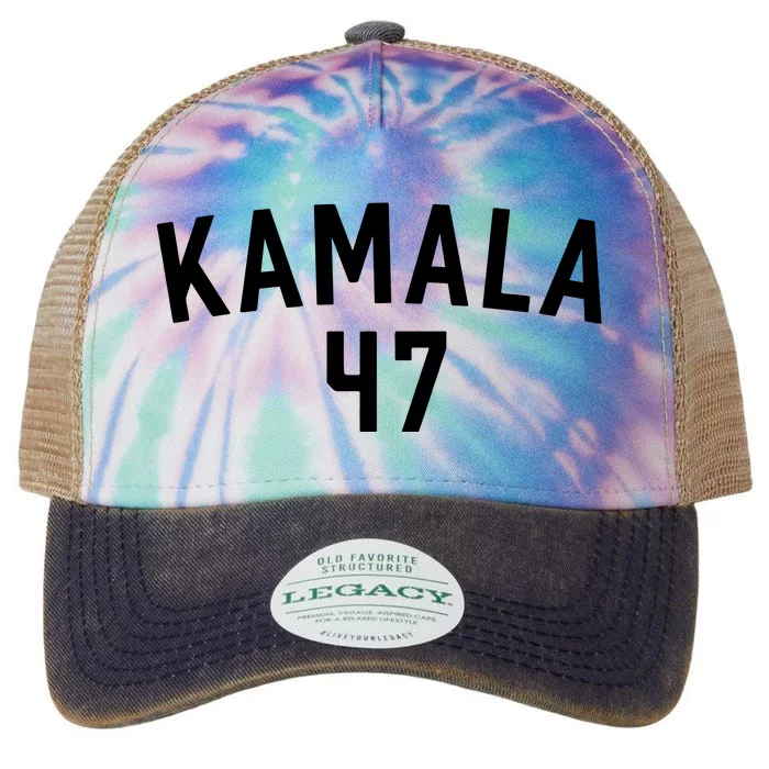 Kamala Harris 47 Legacy Tie Dye Trucker Hat