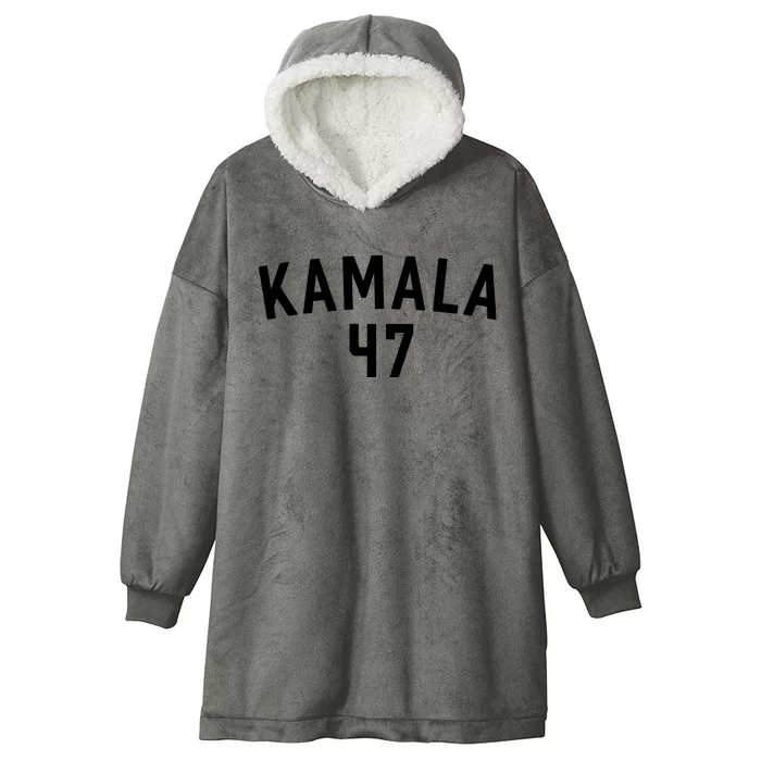 Kamala Harris 47 Hooded Wearable Blanket