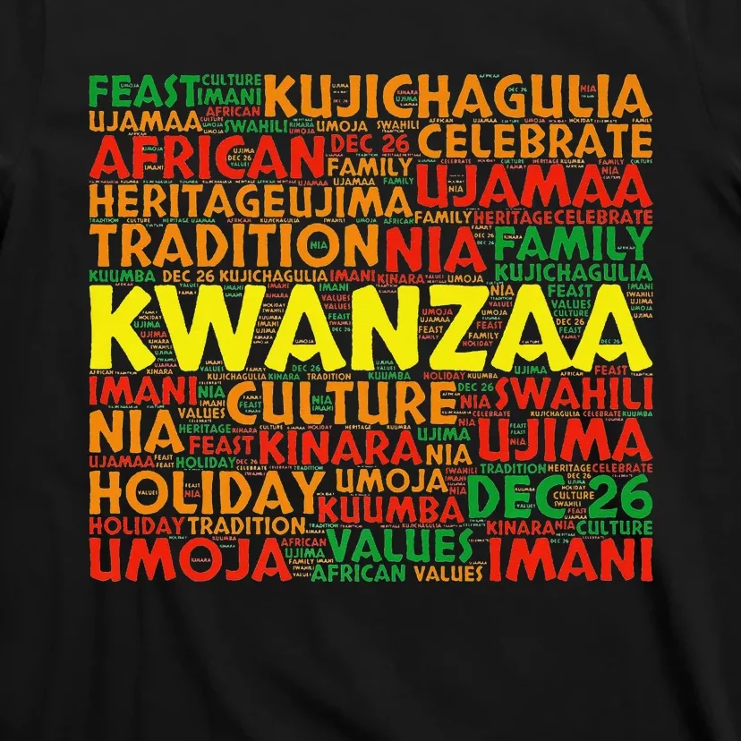 Kwanzaa Holiday 7 Principles Celebrate Tradition T-Shirt