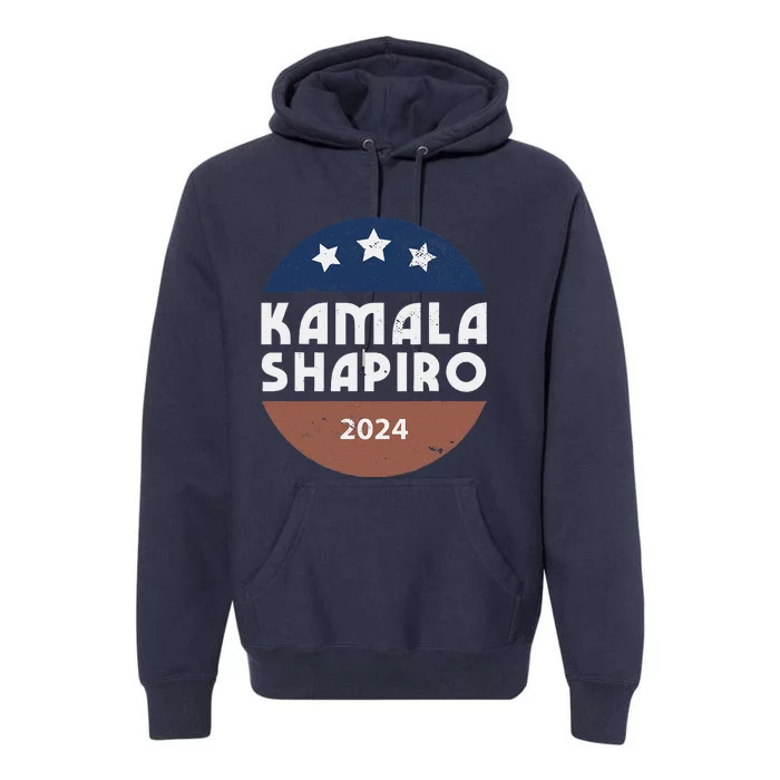 Kamala Harris And Josh Shapiro 2024 For President Campaign Premium Hoodie