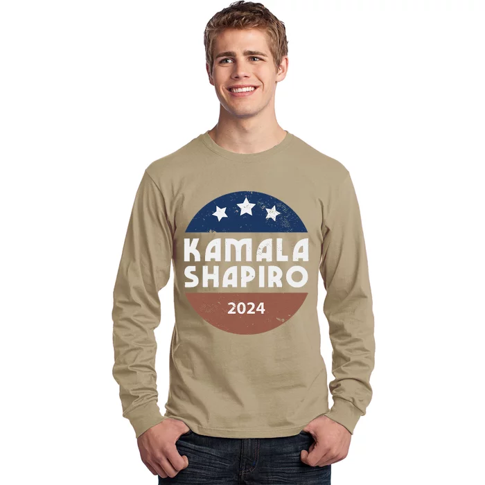 Kamala Harris And Josh Shapiro 2024 For President Campaign Long Sleeve Shirt