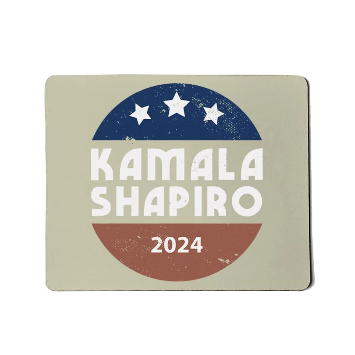 Kamala Harris And Josh Shapiro 2024 For President Campaign Mousepad