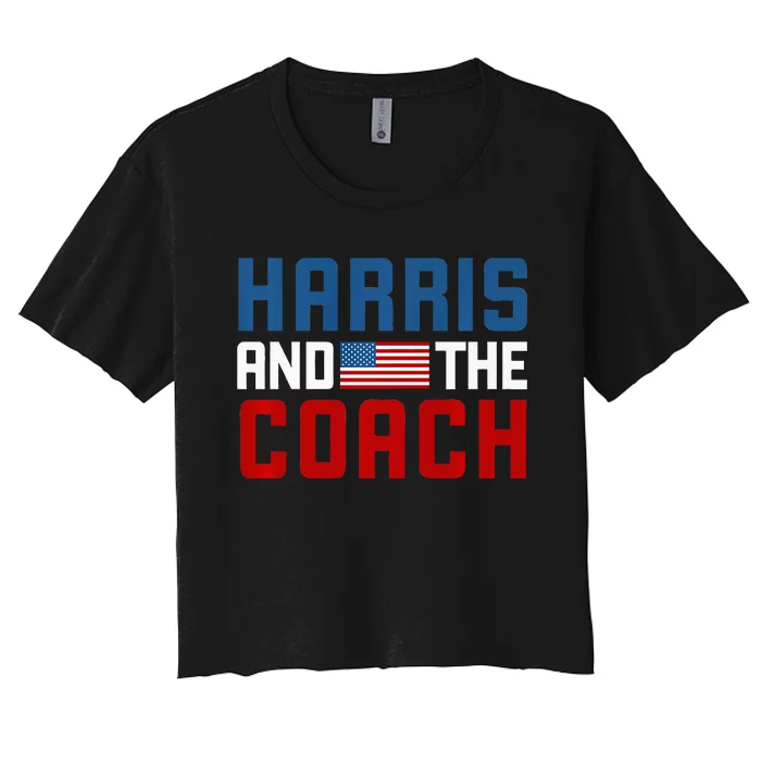 Kamala Harris And The Coach Premium Women's Crop Top Tee