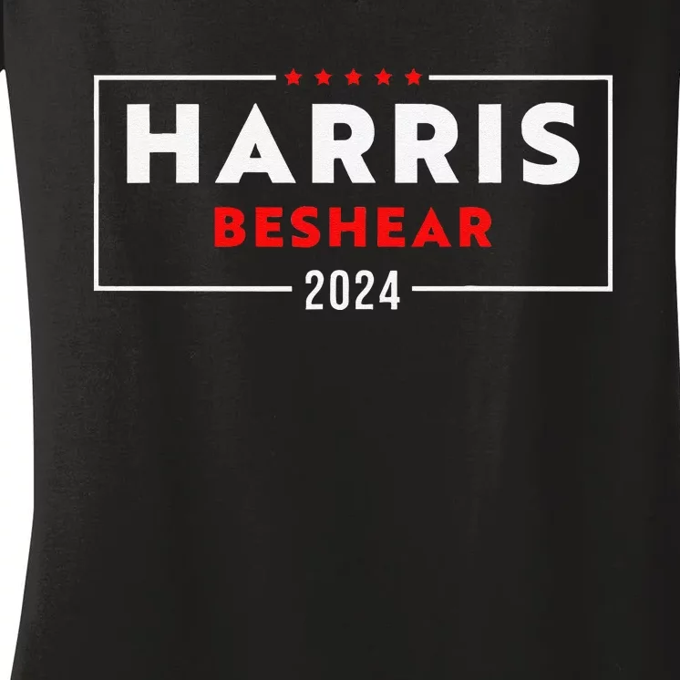 Kamala Harris Andy Beshear 2024 Harris Beshear 2024 Women's V-Neck T-Shirt