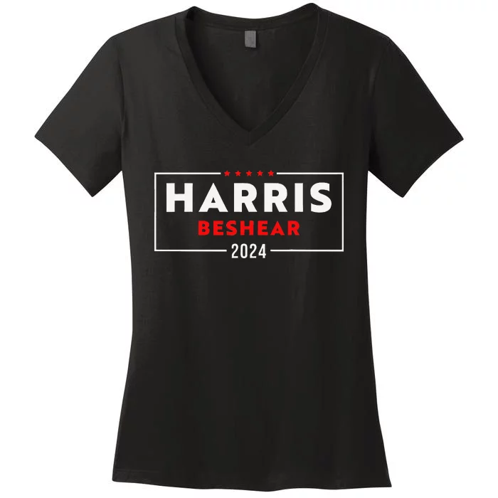 Kamala Harris Andy Beshear 2024 Harris Beshear 2024 Women's V-Neck T-Shirt