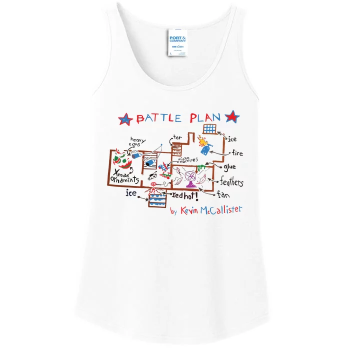 Kevin Home Alone Battle Plan Christmas Kevin Mccallister Home Alone Ladies Essential Tank