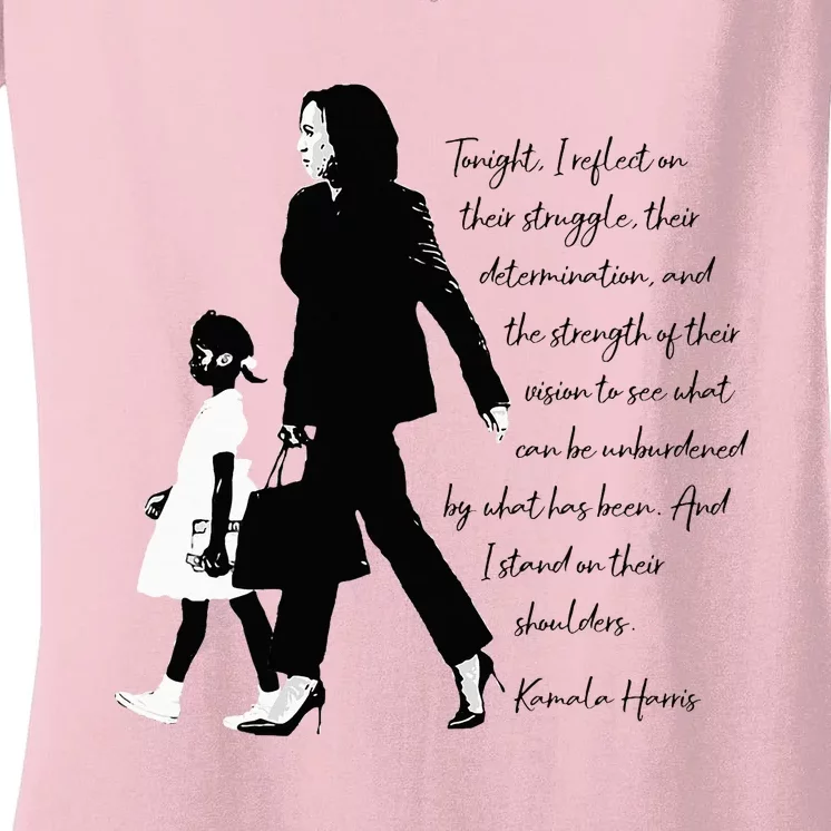 Kamala Harris And Ruby Bridges Women's V-Neck T-Shirt