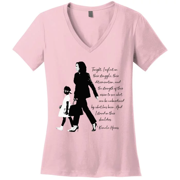 Kamala Harris And Ruby Bridges Women's V-Neck T-Shirt