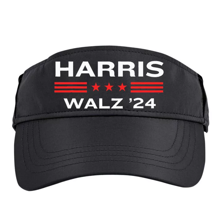 Kamala Harris And Tim Walz For President 2024 Campaign Adult Drive Performance Visor