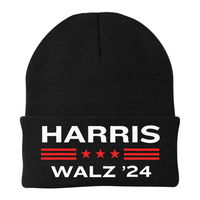 Kamala Harris And Tim Walz For President 2024 Campaign Knit Cap Winter Beanie