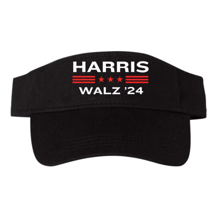 Kamala Harris And Tim Walz For President 2024 Campaign Valucap Bio-Washed Visor