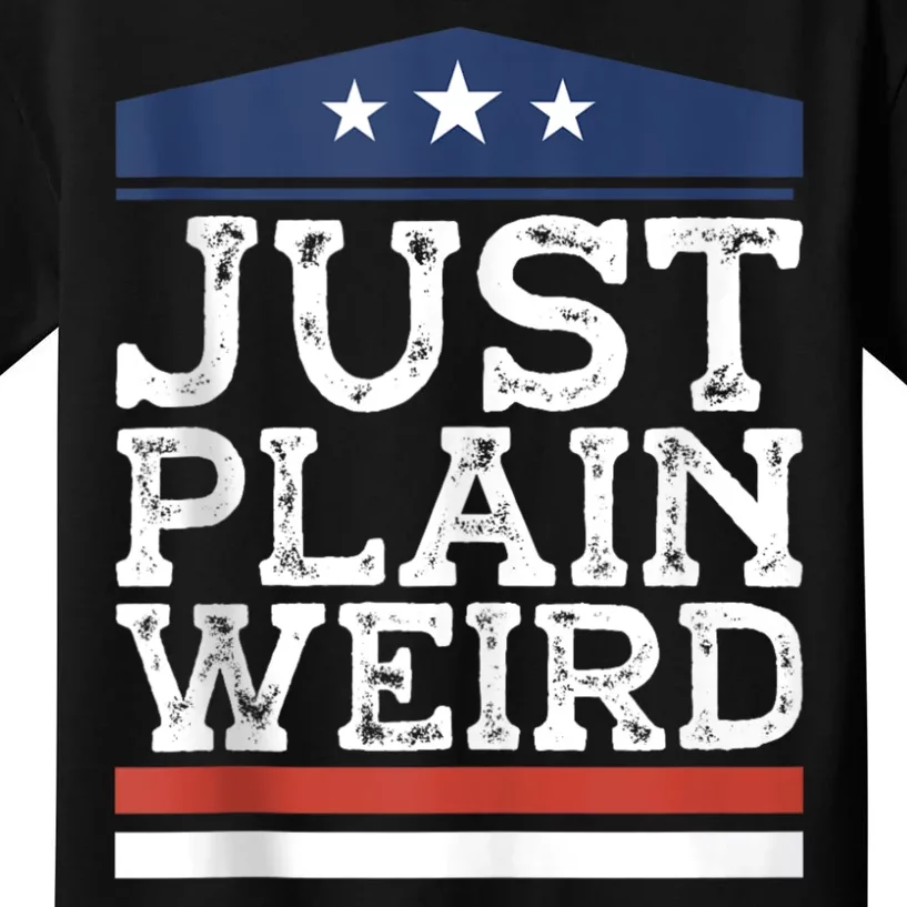 Kamala Harris Allies Saying Just Plain Weird To Trump 2024 Kids T-Shirt