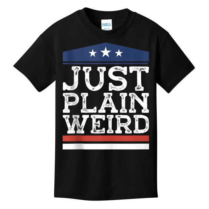 Kamala Harris Allies Saying Just Plain Weird To Trump 2024 Kids T-Shirt