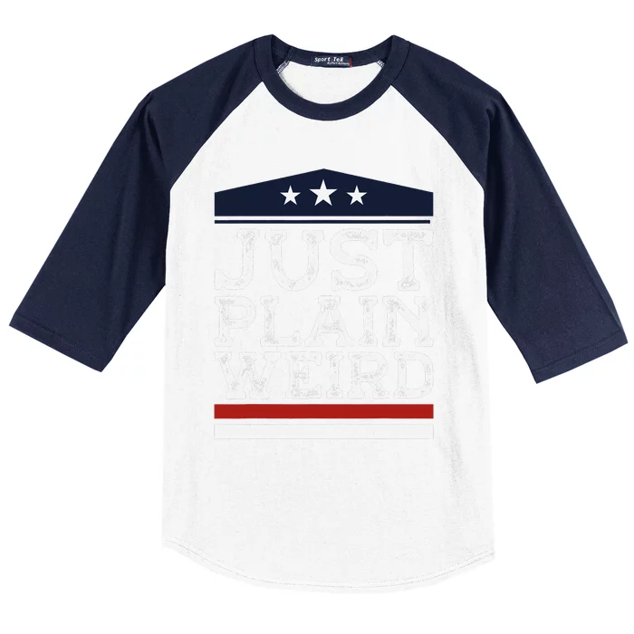 Kamala Harris Allies Saying Just Plain Weird To Trump 2024 Baseball Sleeve Shirt