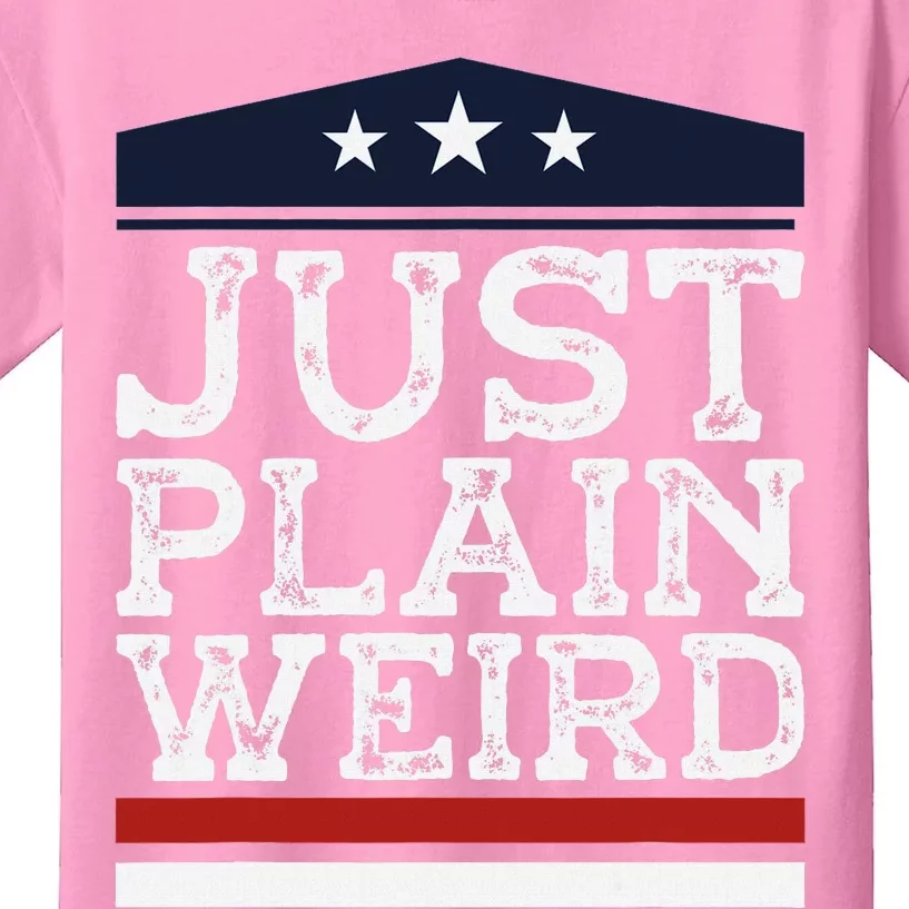 Kamala Harris Allies Saying Just Plain Weird To Trump 2024 Kids T-Shirt