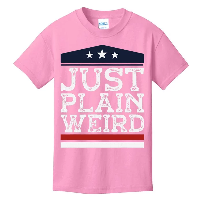 Kamala Harris Allies Saying Just Plain Weird To Trump 2024 Kids T-Shirt