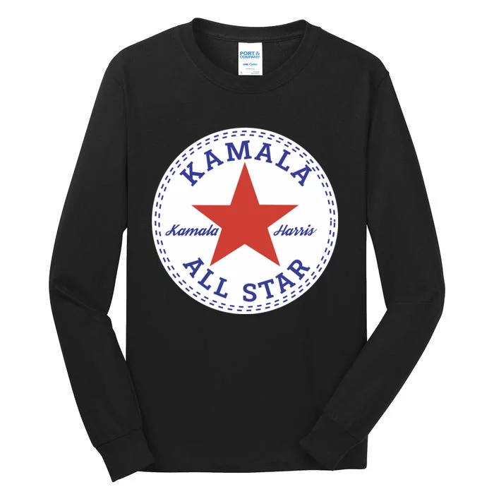 Kamala Harris All Star Logo Tall Long Sleeve T-Shirt