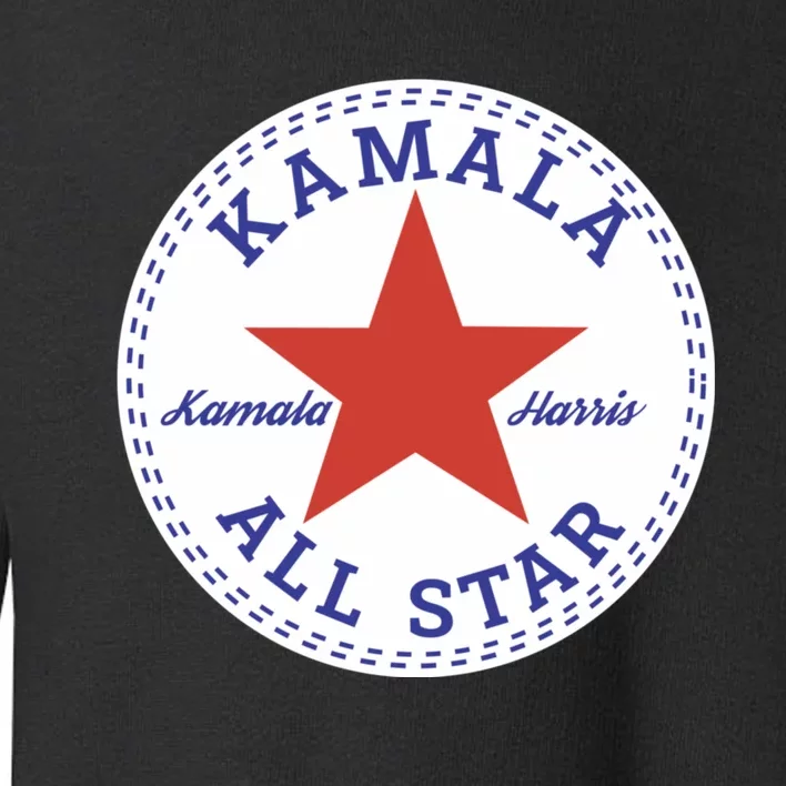 Kamala Harris All Star Logo Toddler Sweatshirt