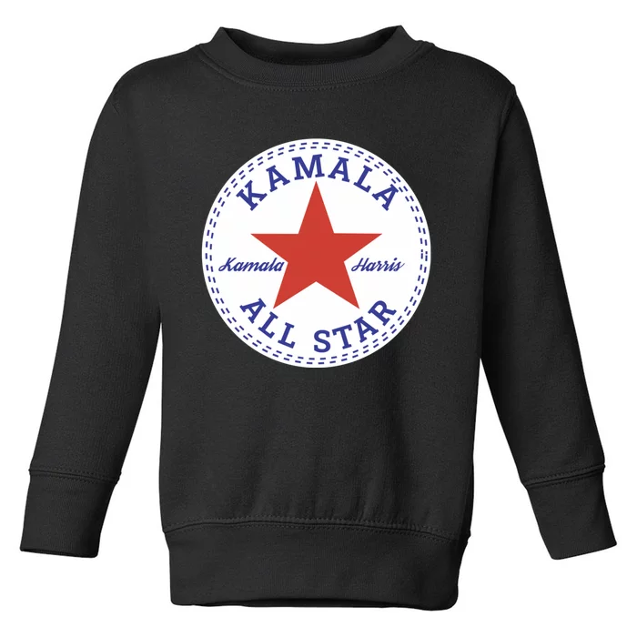 Kamala Harris All Star Logo Toddler Sweatshirt