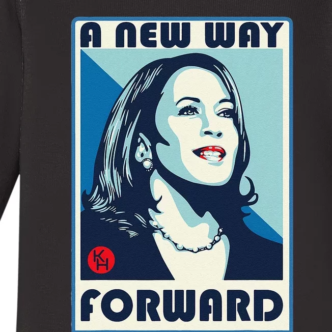 Kamala Harris A New Way Forward Baby Long Sleeve Bodysuit